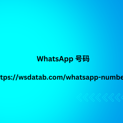 WhatsApp 号码