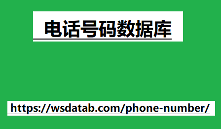 电话号码数据库